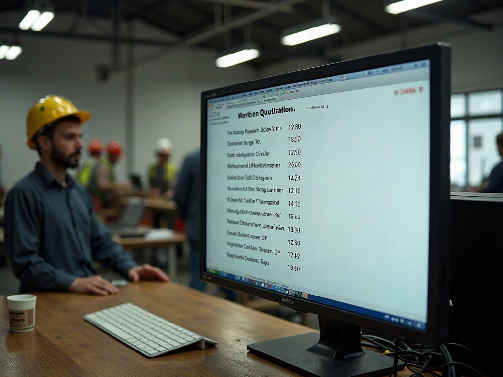Liste offener Angebote mit Wiedervorlagedaten auf einem Monitor