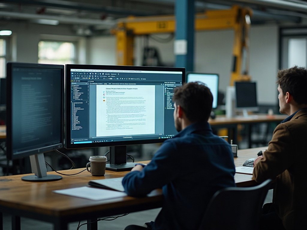Digitaler Belegstapel mit Zuordnung zu Aufträgen auf einem Monitor